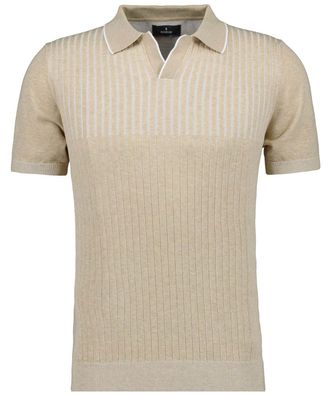 Ragman Rundhalspullover RAGMAN, Herren, Gr. 52, beige (beige, melange), 100% Baumwolle, Pullover Rundhalspullover