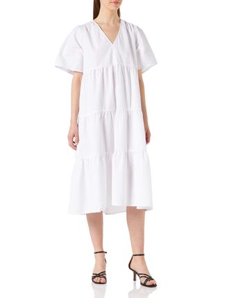 Part Two Womens PamPW DR Dress Relaxed fit, Bright White, 42