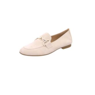 Gabor Klassieke dames mocassins in effen kleuren - Dames - Schoenen - Beige - Maat: 40 1/2 EU Leer