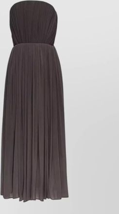 Magda Butrym strapless pleated corset midi dress