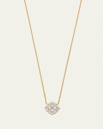 Sara Weinstock 18K Yellow Gold Flora Diamond Pendant Necklace
