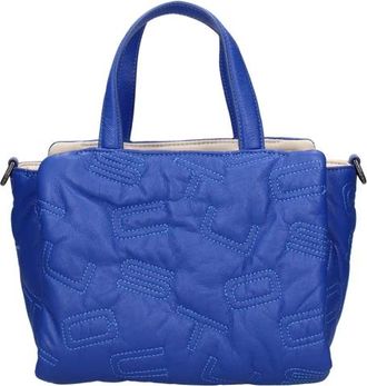 Custo Barcelona Gewatteerde handtas - Dames - Tassen - Blauw - Maat: ONE Size Zijde
