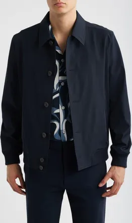 Reiss Regular Fit Bobby Bomber Jacket in Navy at Nordstrom, Size Xx-Large