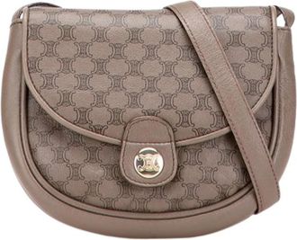Celine Pre-owned Crossbody Bag - Dames - Vintage Schoudertas - Bruin - ONE Size - Leer - Vintage