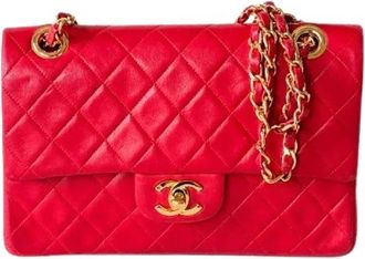 Chanel Pre-owned Timeless Classic 23 - Dames - Vintage Schoudertas - Rood - ONE Size - Leer - Vintage