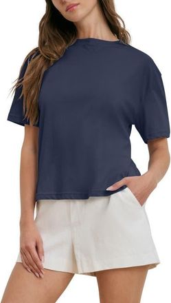 Favorite Daughter The Everyday Organic Cotton T-Shirt in Navy at Nordstrom, Size X-Small