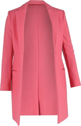 Balenciaga Pre-owned Womens Single-Breasted Coat in Pink Wool - Size EU 38 (Womens)