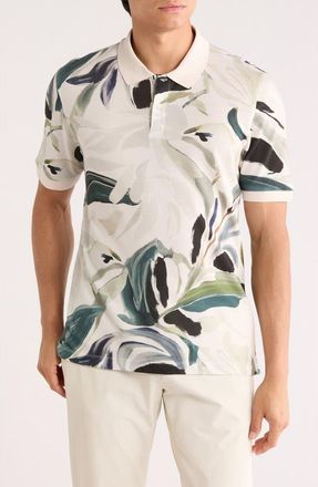 Ted Baker Kivem Short Sleeve Polo in Ecru at Nordstrom Rack, Size 6(Xxl)