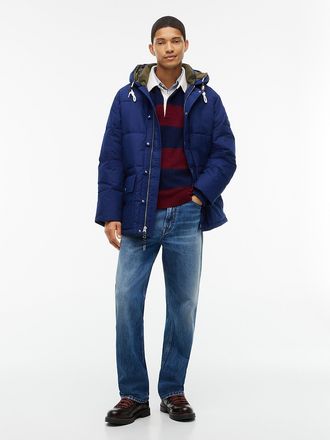 Tommy Hilfiger Mens Water-Repellent Puffer Parka - Preppy Navy - XXXL