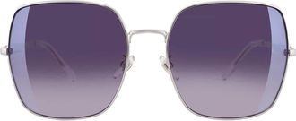 Just Cavalli Smok Gradient Mirror Silver Square Ladies Sunglasses SJC031 589X 60