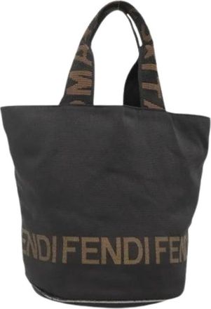 Fendi Tweedehands leren handtassen - Dames - Vintage Tas - Bruin - ONE Size - Leer - Vintage