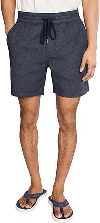 Liverpool L.A. Chambray Shorts with Drawstring Mens Shorts Navy : 2XL 7, Cotton/Linen