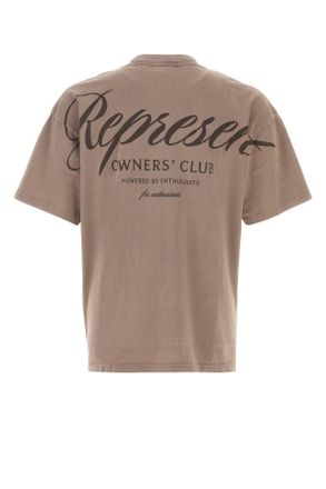 Represent Mens Mud Cotton Represent Owners Club T-Shirt Truffle Exterior Exterior: T-shirts And Polos