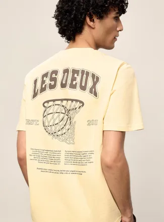 Les Deux Mens Brady Hoop logo T-shirt