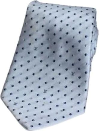 Louis Vuitton Pre-owned Accessories, male, Blue, Size: ONE SIZE Pre-owned Cravat