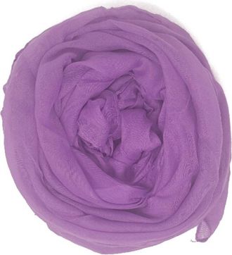 World of Shawls World of Scarfs One Scarf Many Ways to Wear : Plain Hijab Sarong Shawl Wrap Cover- Up Sarong Cape (Dark Lilac)