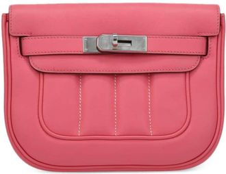 Hermès 2017 pre-owned small Berline shoulder bag - women - Leather - One Size - Pink