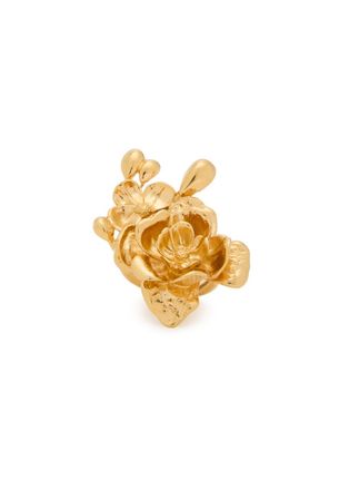 Chlo&eacute; Floral Sculpted Ring - Gold - 52 (UK M / US 6.5)