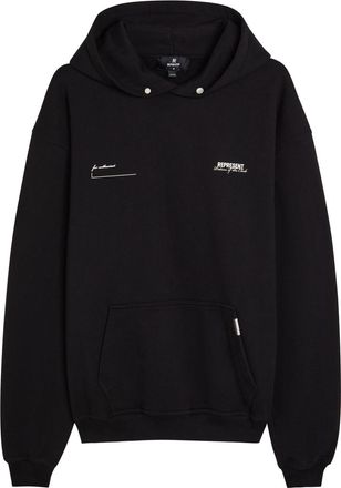 Represent Patron of The Club Logo Hooded Cotton Sweatshirt - Black - Xxl