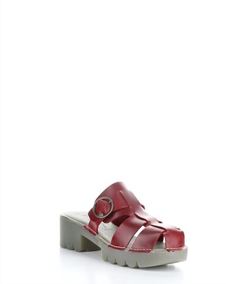 FLY London Womens Envy Heeled Sandals In Red