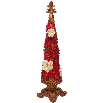 Vacchetti Vacchetti - Rbol De Resina Con Flores Rojas Cm13x13h47,5