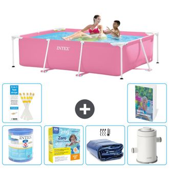 Intex Piscina Con Estructura Rectangular - 220x150x60 Cm - 7-piezas S65