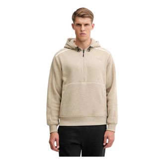 The North Face NSE Gorpcore Hoodie - Heren - Sportshirts - Beige - S - Katoen - Fitness