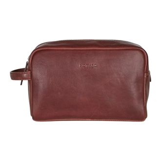 Howard London Easton Washbag - Heren - Tassen - Bruin - Maat: ONE Size Leer