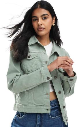 Brave Soul Giacca di jeans kaki-Verde