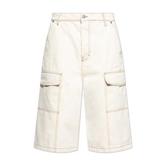 Ami Heren, Korte broeken, Beige, Maat: W31 Katoen