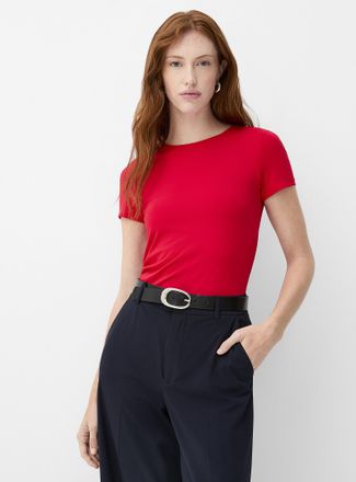 Contemporaine Womens Second-skin short-sleeve crew-neck T-shirt