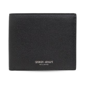 Giorgio Armani Accessoires, Heren, Zwart, ONE Size, Leer, Wallets Cardholders