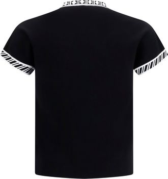 Versace Mens Knit T-Shirt Black Cotton; Polyamide; Elastane T-Shirts And Polos
