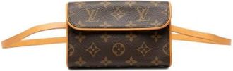 Louis Vuitton Pre-owned Belt Bags, female, Brown, Size: ONE SIZE Pre-owned Fabric Crossbody Belt Bag