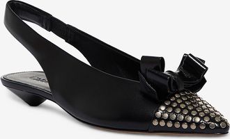 Chlo&eacute; Pumps mit Fersenriemen aus Leder Alba