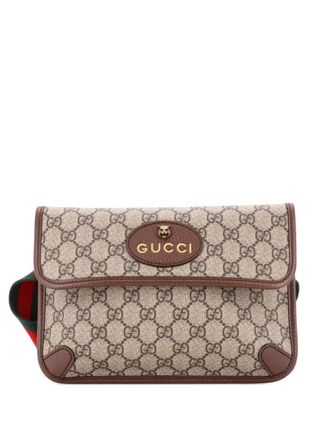 Gucci Neo Vintage Flap GG Coated Canvas belt bag - women - Fabric - One Size - Brown