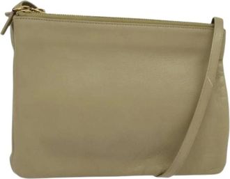 Celine Pre-owned Cross Body Bags, female, Beige, Size: ONE SIZE Pre-owned Leather celine-bags