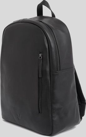 Lyle & Scott Mens Leather Backpack - Black - One Size