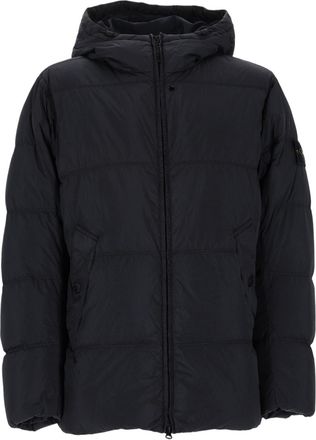 Stone Island Crinkle Reps Hooded Quilted Padded Down Jacket
