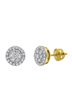 LuvMyJewelry Glacier Diamond Stud Earrings in 14K Yellow Gold at Nordstrom Rack