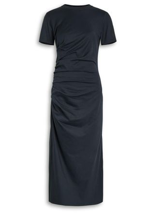 Frame Denim The Twist Cotton Midi Dress - Navy - S (UK8-10 / S)