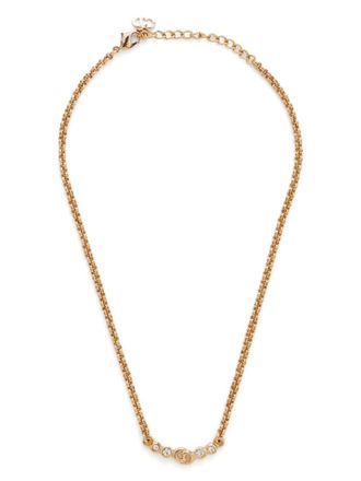 Dior CD rhinestone necklace - Gold