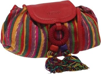 Loewe Pre-owned Clutches, female, Multicolor, Size: ONE SIZE Pre-owned Cotton Shoulder-Bag