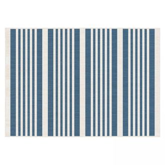 Oviala Alfombra de exterior de polipropileno de 120 x 170 cm en azul