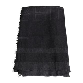 Dolce & Gabbana Geweven Sjaal Stijlvolle Stola - Heren - Accessoires - Grijs - Maat: ONE Size Wol