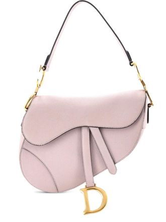 Dior Borsa a spalla Saddle media in pelle - Viola