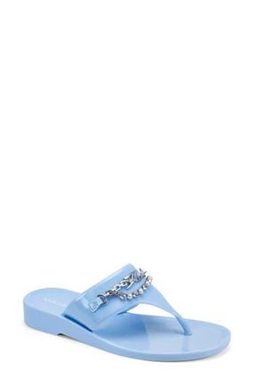 Karl Lagerfeld Vesperina Embellished Flip Flop in Light Blue at Nordstrom Rack, Size 6