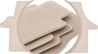OEM Alfombrillas Beige Premium Para: Volkswagen Transporter T5 Furgoneta De Reparto 2003-2015