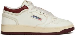 Autry Med-Way Mid Syrah Marsh Leather Sneakers