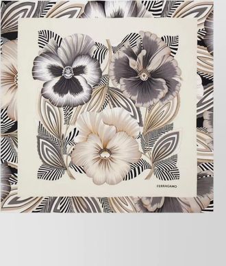 Ferragamo printed silk scarf